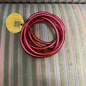 BudhaGirl Pink bangles, size medium, brand new